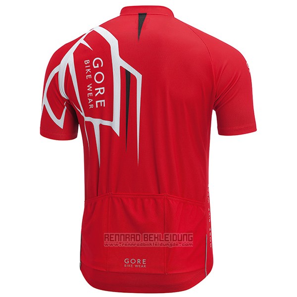 2017 Fahrradbekleidung Gore Bike Wear Power Adrenaline Rot Trikot Kurzarm und Tragerhose - zum Schließen ins Bild klicken